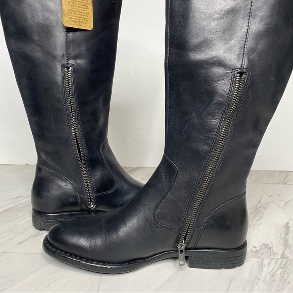 New! Born Shaunie Black Leather Riding Boot 6 1/2 M - Picture 7 of 15